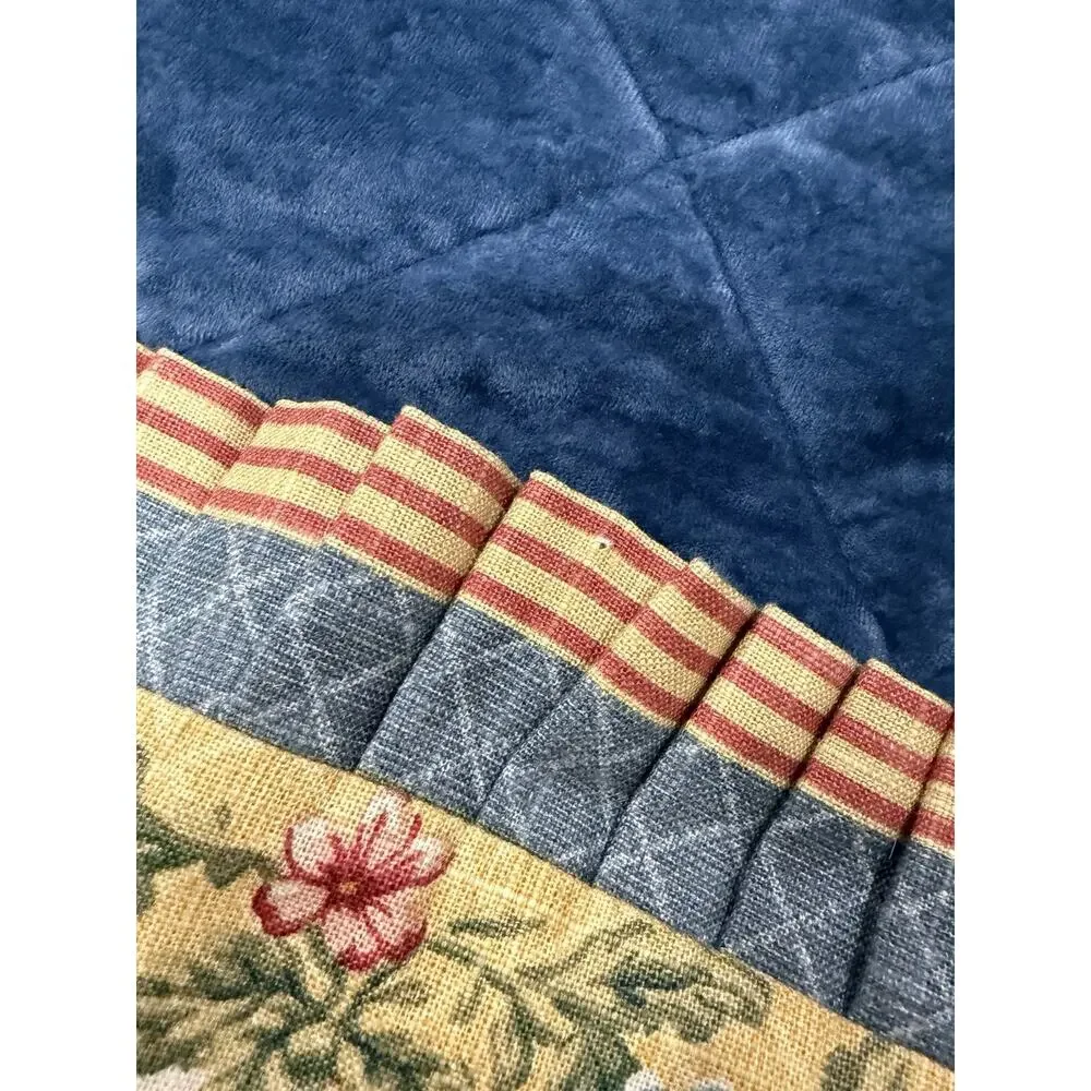 VTG Jane Wilner Rooster French Cottage Toile 7 Piece Duvet Set Shams King